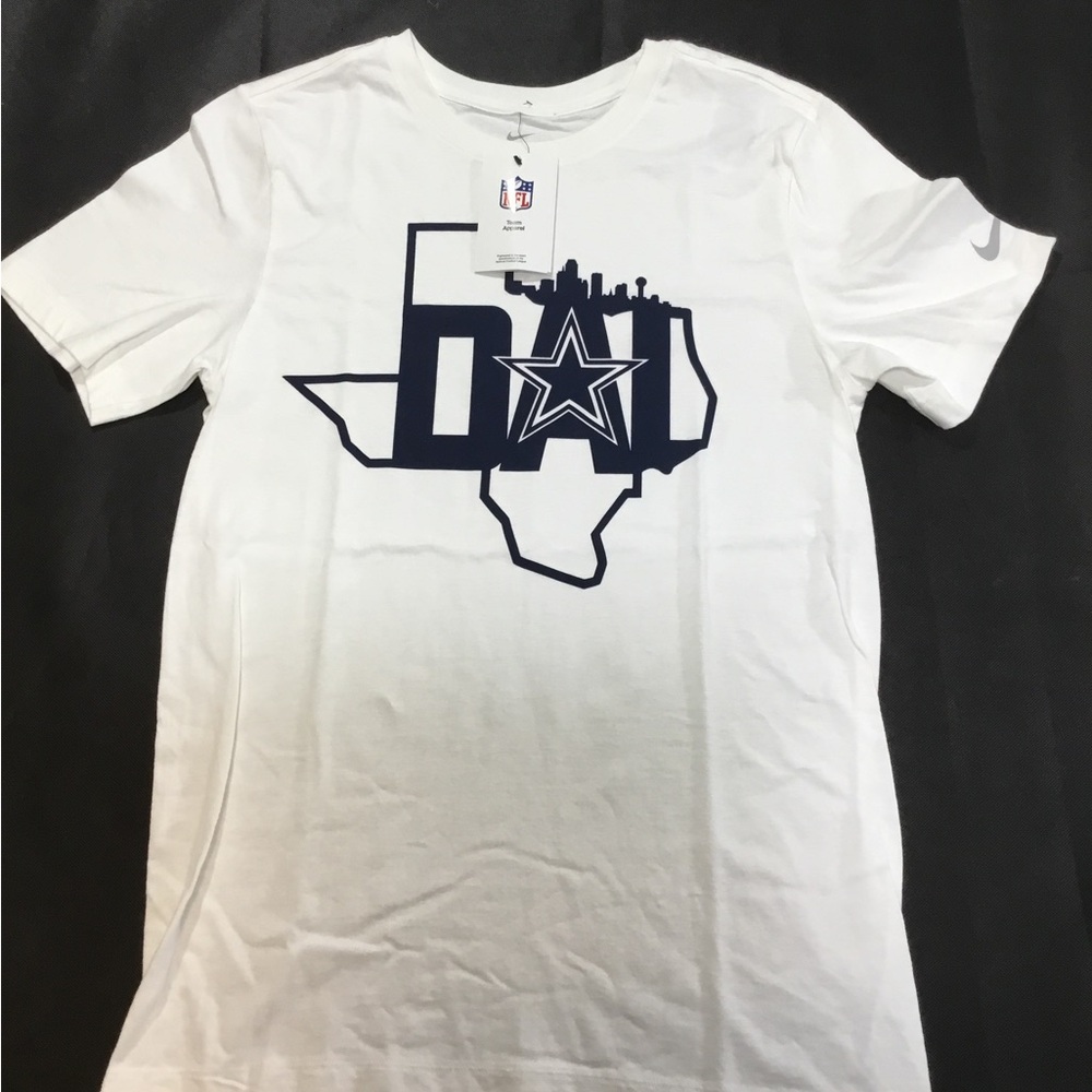 Nike Men’s White Dallas Cowboys Graphic T‑Shirt SZ L NWT #1582